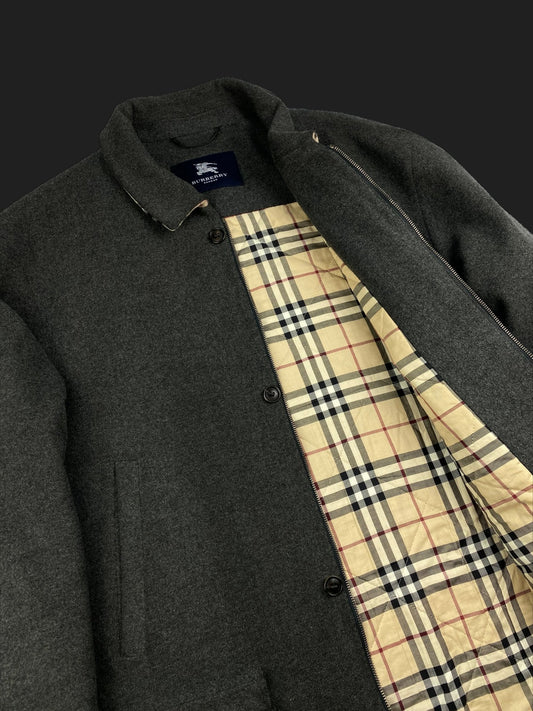 BURBERRY LONDON WOOL & CASHMERE COAT JACKET. (56 / XL) - SEVENUES.