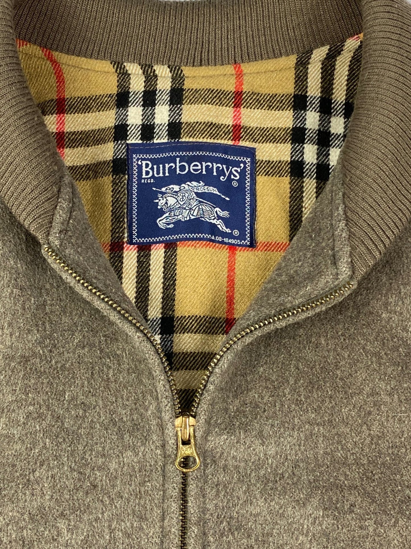 BURBERRY LONDON WOOL HARRINGTON JACKET. (56 / XL) - SEVENUES.