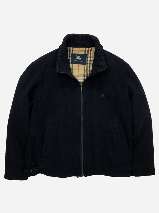 BURBERRY LONDON WOOL HARRINGTON JACKET W/ NOVACHECK LINING. (50 / M) - SEVENUES.