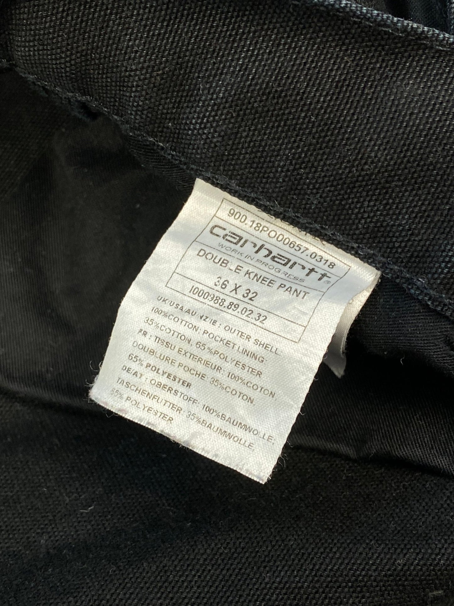 CARHARTT W.I.P DOUBLE KNEE WORKWEAR DENIM. (36 / 32) - SEVENUES.