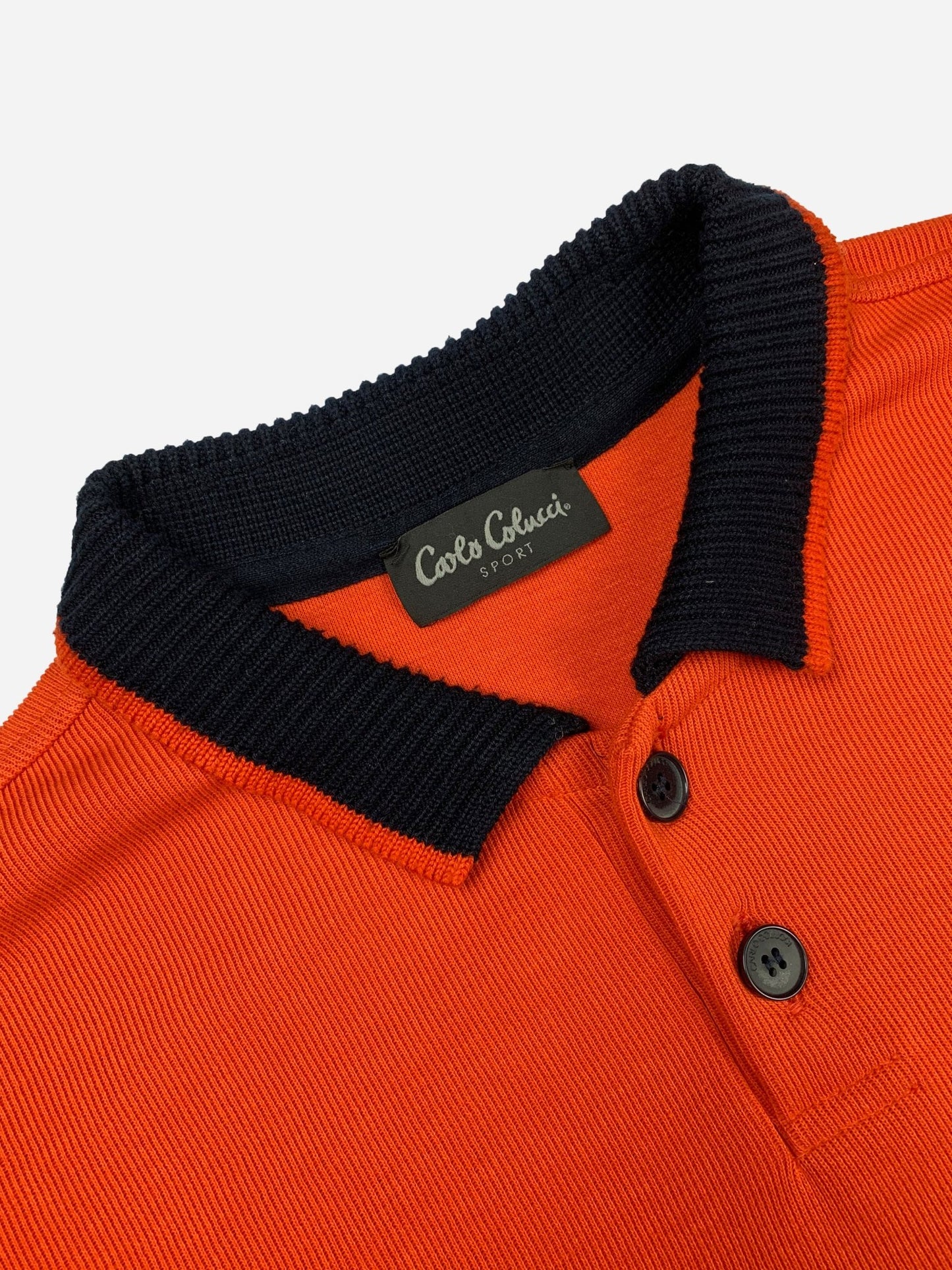 CARLO COLUCCI SPORT POLO SWEATSHIRT. (L) - SEVENUES.