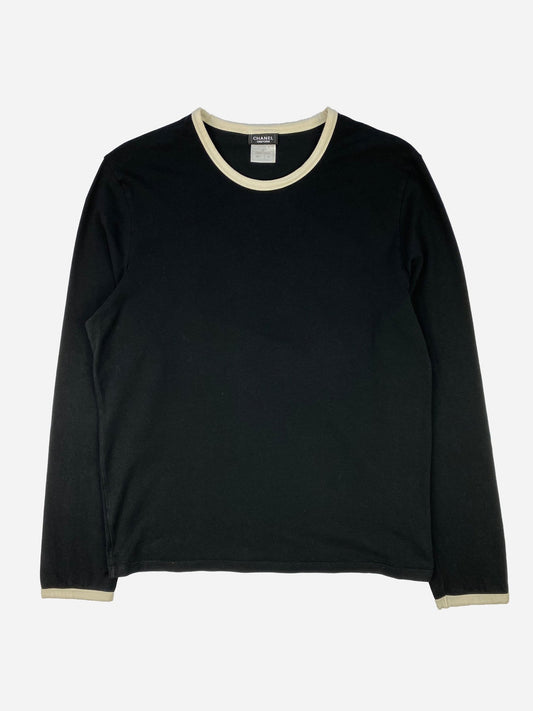 CHANEL UNIFORM 2000's LONGSLEEVE SWEATER. (M) - SEVENUES.