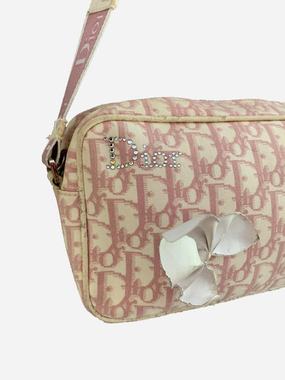 CHRISTIAN DIOR 2003 OBLIQUE FLOWER '1' SHOULDER BAG. - SEVENUES.