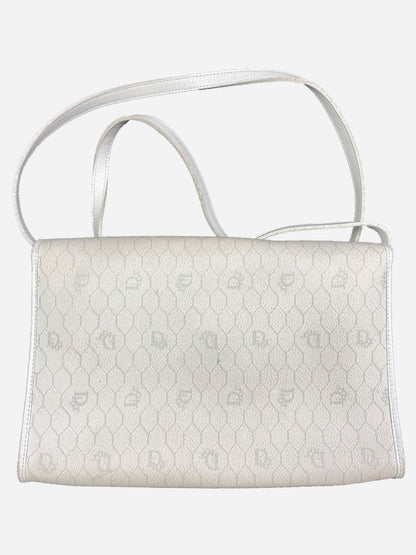 CHRISTIAN DIOR HONEYCOMB LEATHER SHOULDER BAG. - SEVENUES.