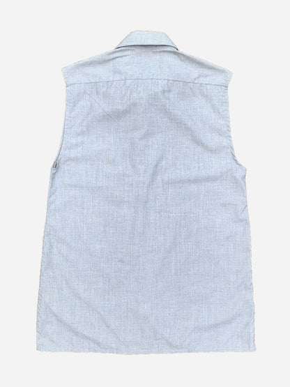 CHRISTIAN DIOR LOGO EMBROIDERY SLEEVELESS BUTTON UP VEST. (S) - SEVENUES.