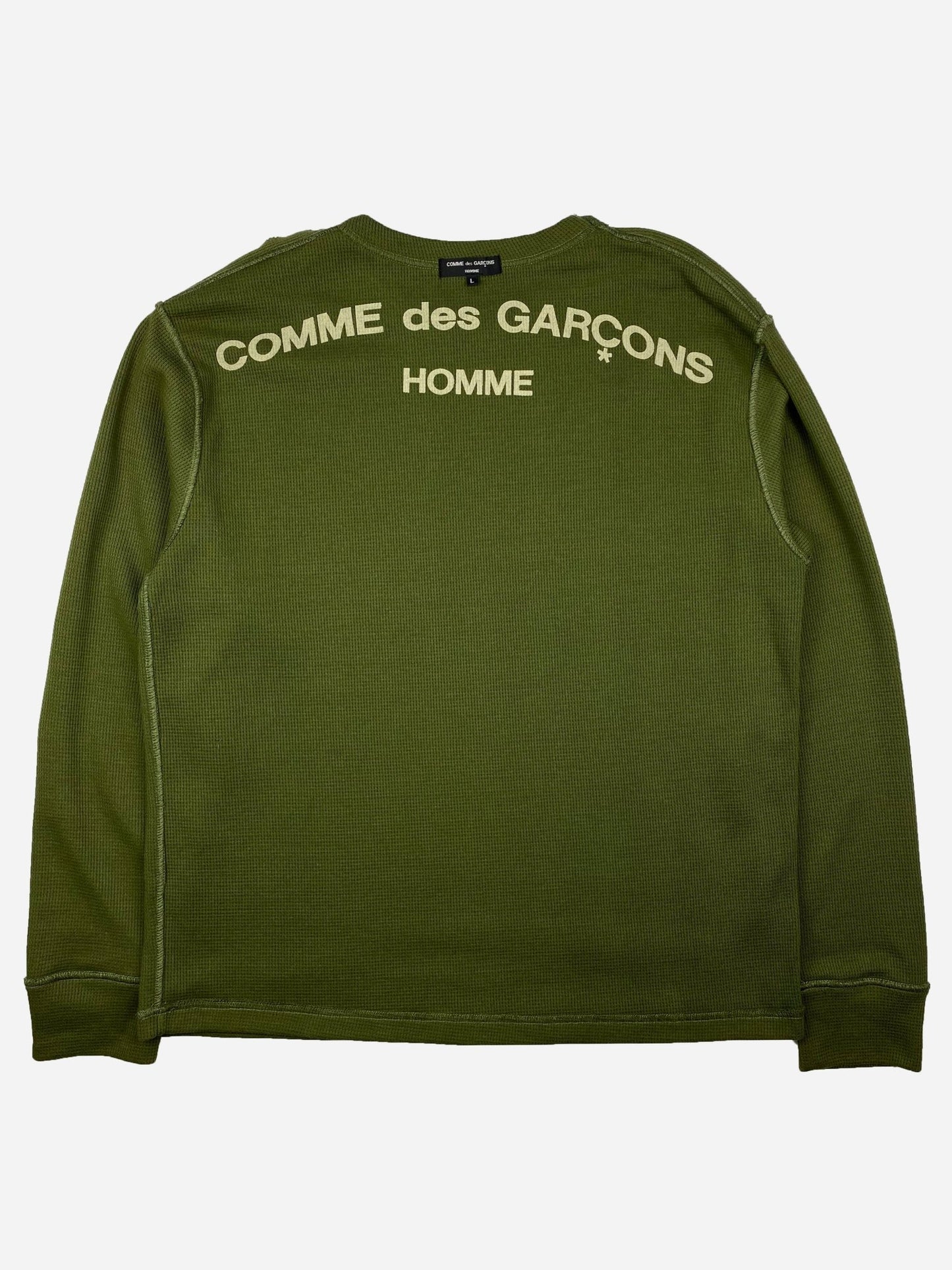 COMME DES GARÇONS HOMME F/W 2007 INSIDE-OUT WAFFLE KNIT LONGSLEEVE