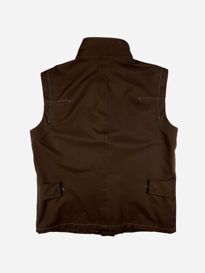 PRADA LINEA ROSSA F/W 2001 CONVERTIBLE MOTO SHELL JACKET & VEST. (50 / M)