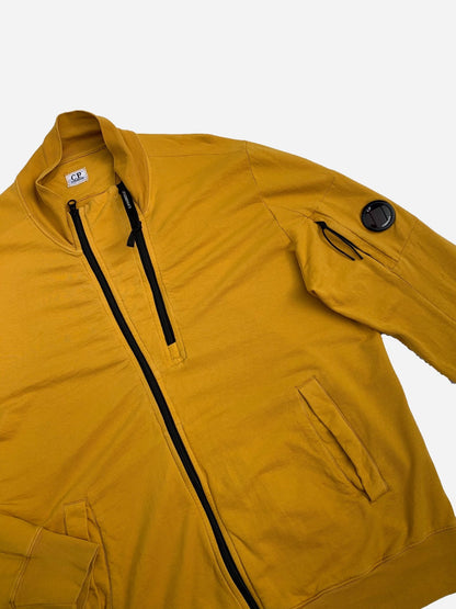 C.P. COMPANY ASYMMETRICAL ZIP - UP JACKET YELLOW. (XL) - SEVENUES.