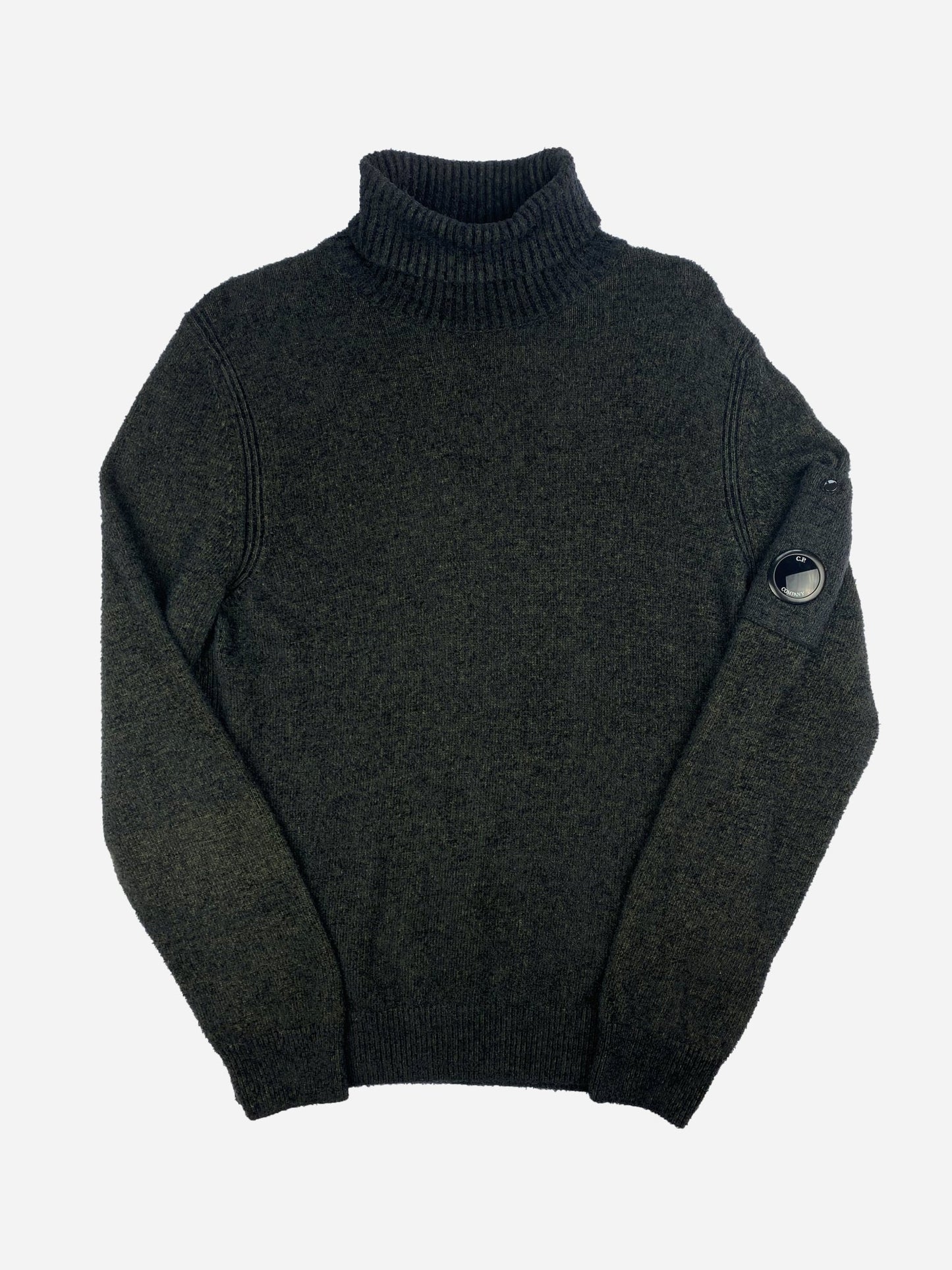 C.P. COMPANY 'FLEECE KNIT' GOGGLE TURTLENECK SWEATER. (50 / M) - SEVENUES.