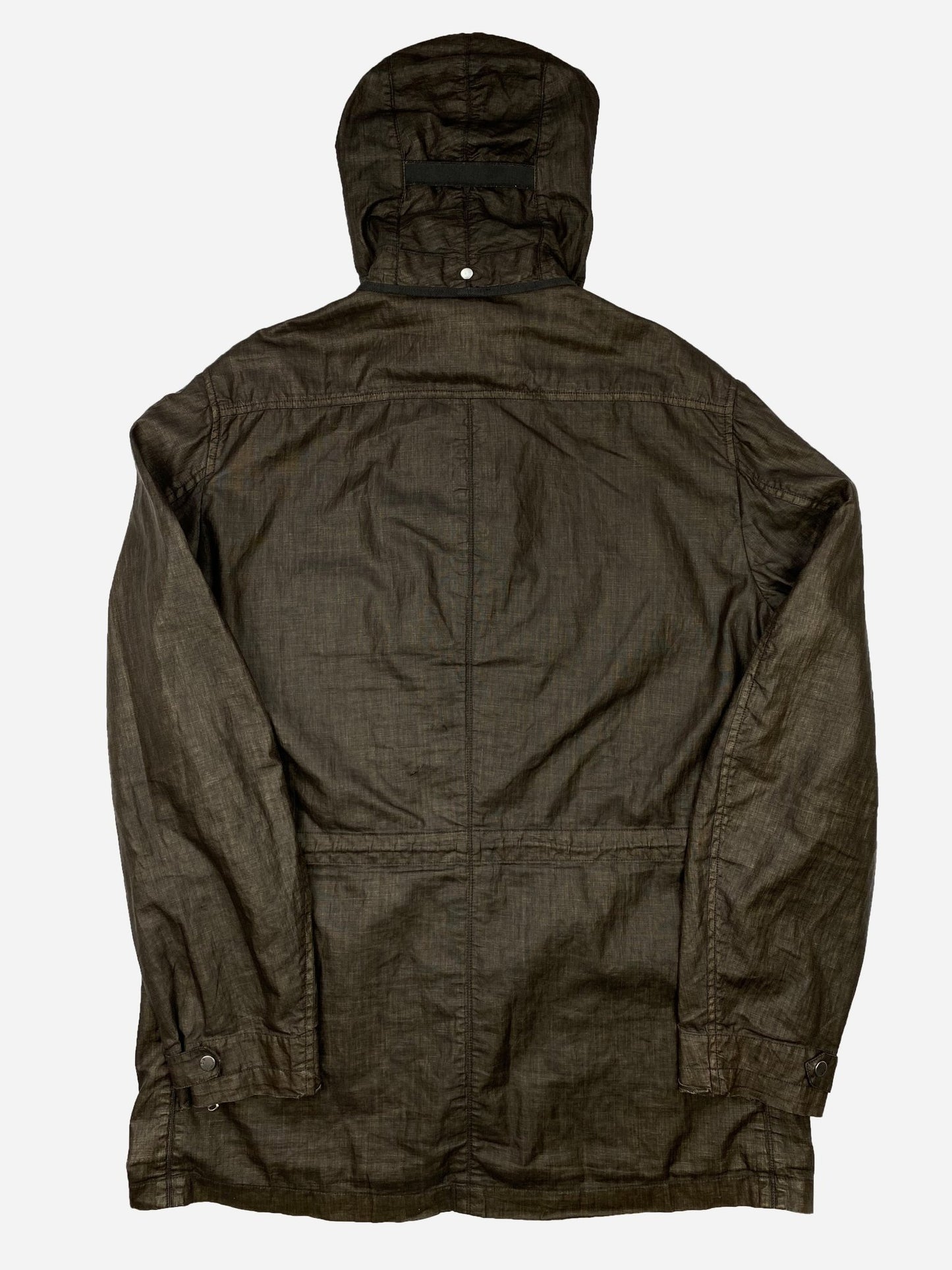 C.P. COMPANY S/S '04 GOGGLE HOOD FLAX JACKET. (54 / L) - SEVENUES.