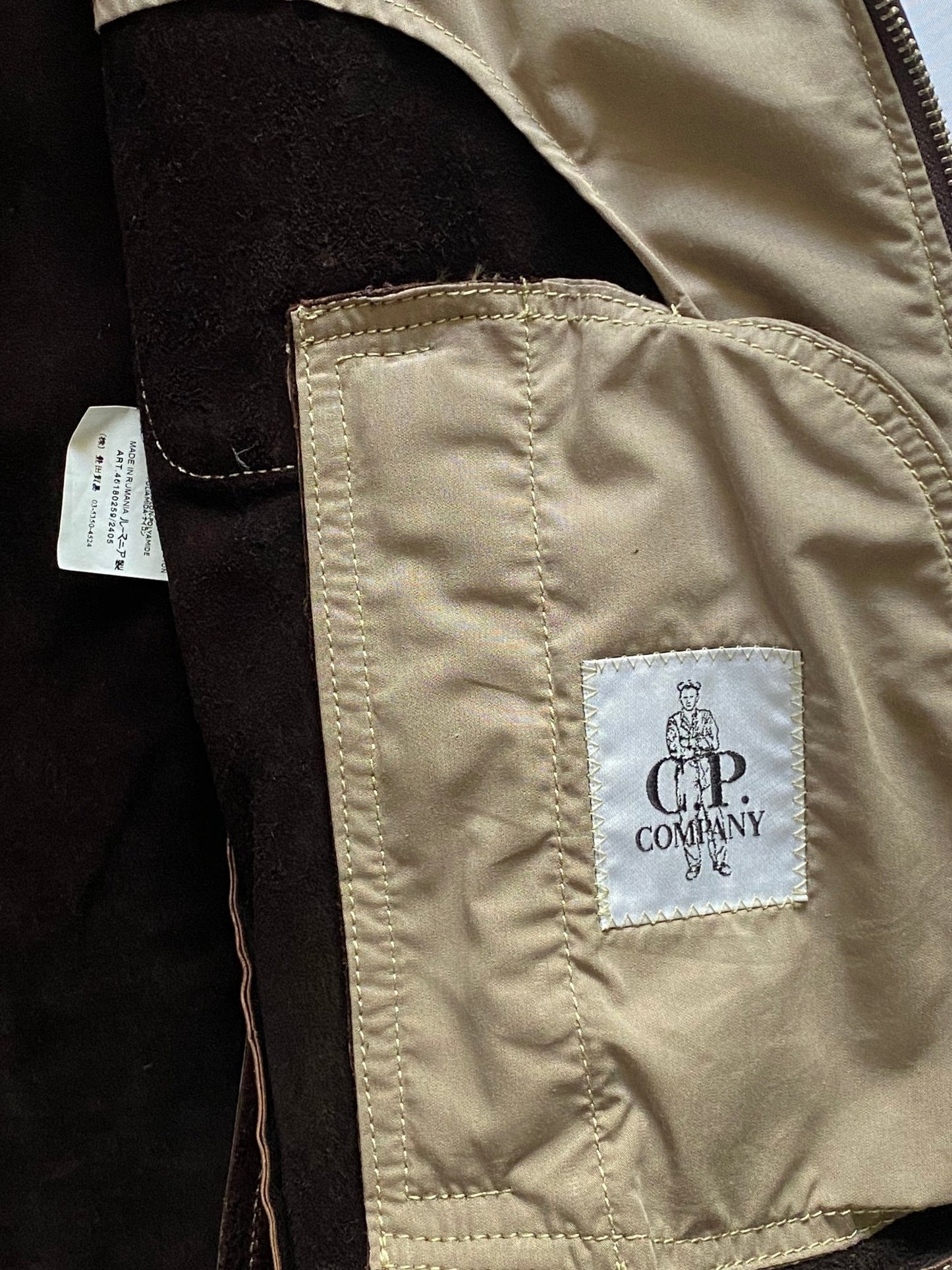 C.P. COMPANY S/S 2007 LEATHER JACKET. (52 / L) - SEVENUES.