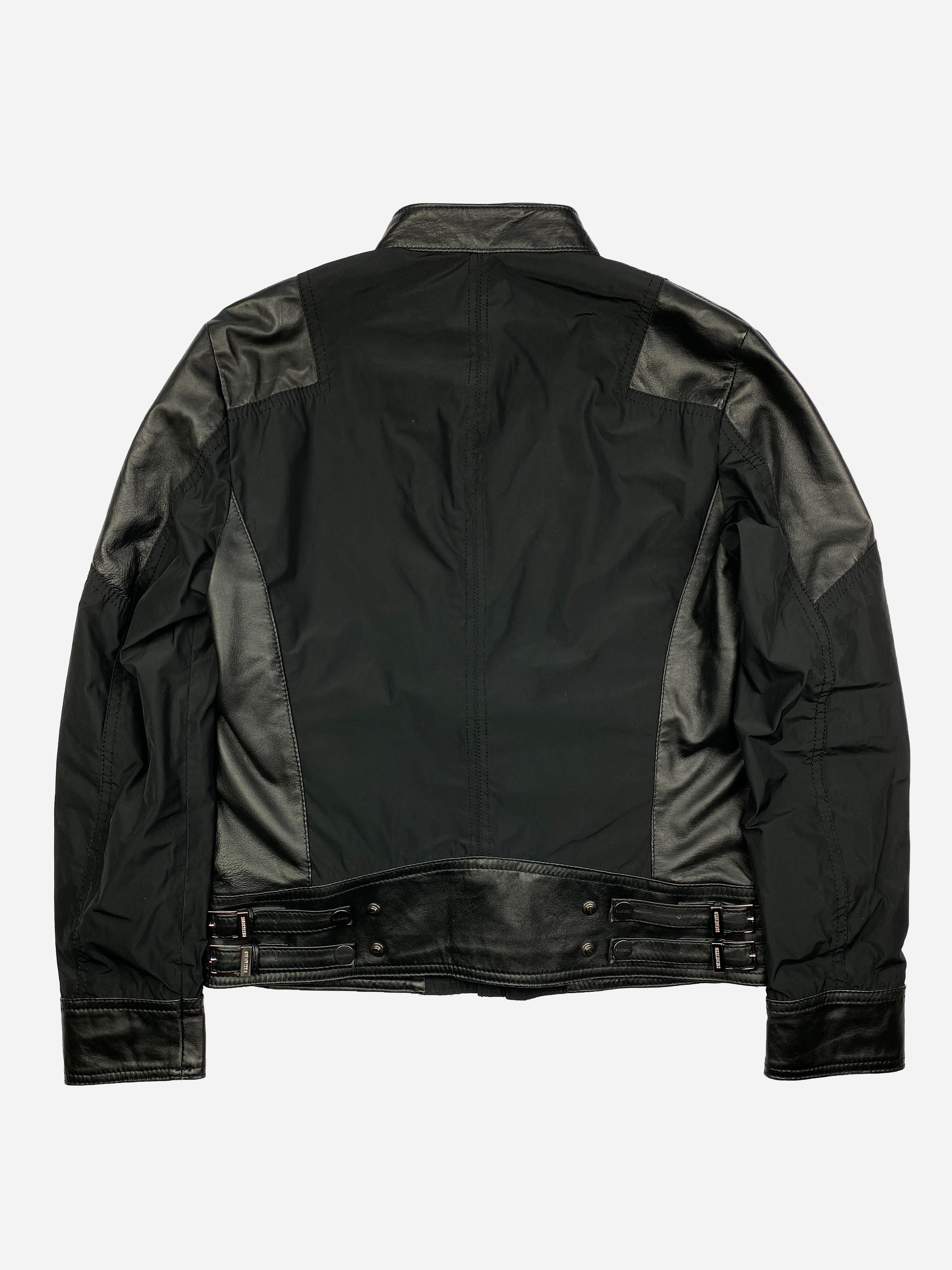 DIRK BIKKEMBERGS F W 2011 SHEEP LEATHER MOTO JACKET. 50 M