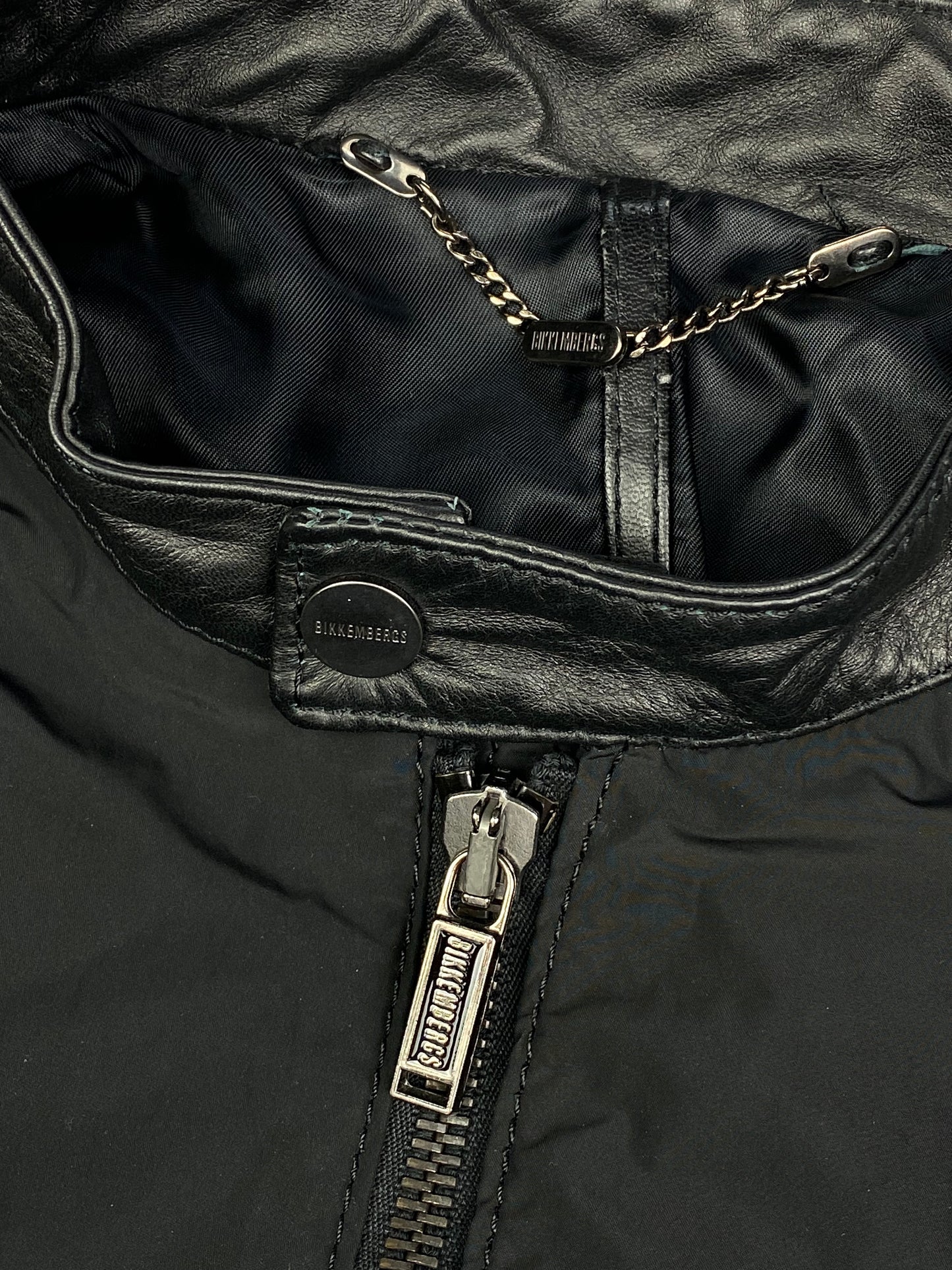 DIRK BIKKEMBERGS F/W 2011 SHEEP LEATHER MOTO-JACKET. (50 / M)