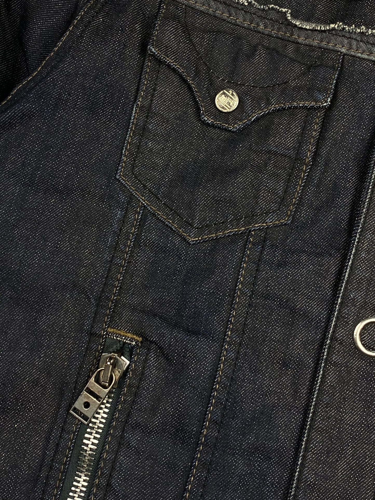 DIESEL RISING SUN 1990's HAND - PAINTED DENIM JACKET. (M) - SEVENUES.