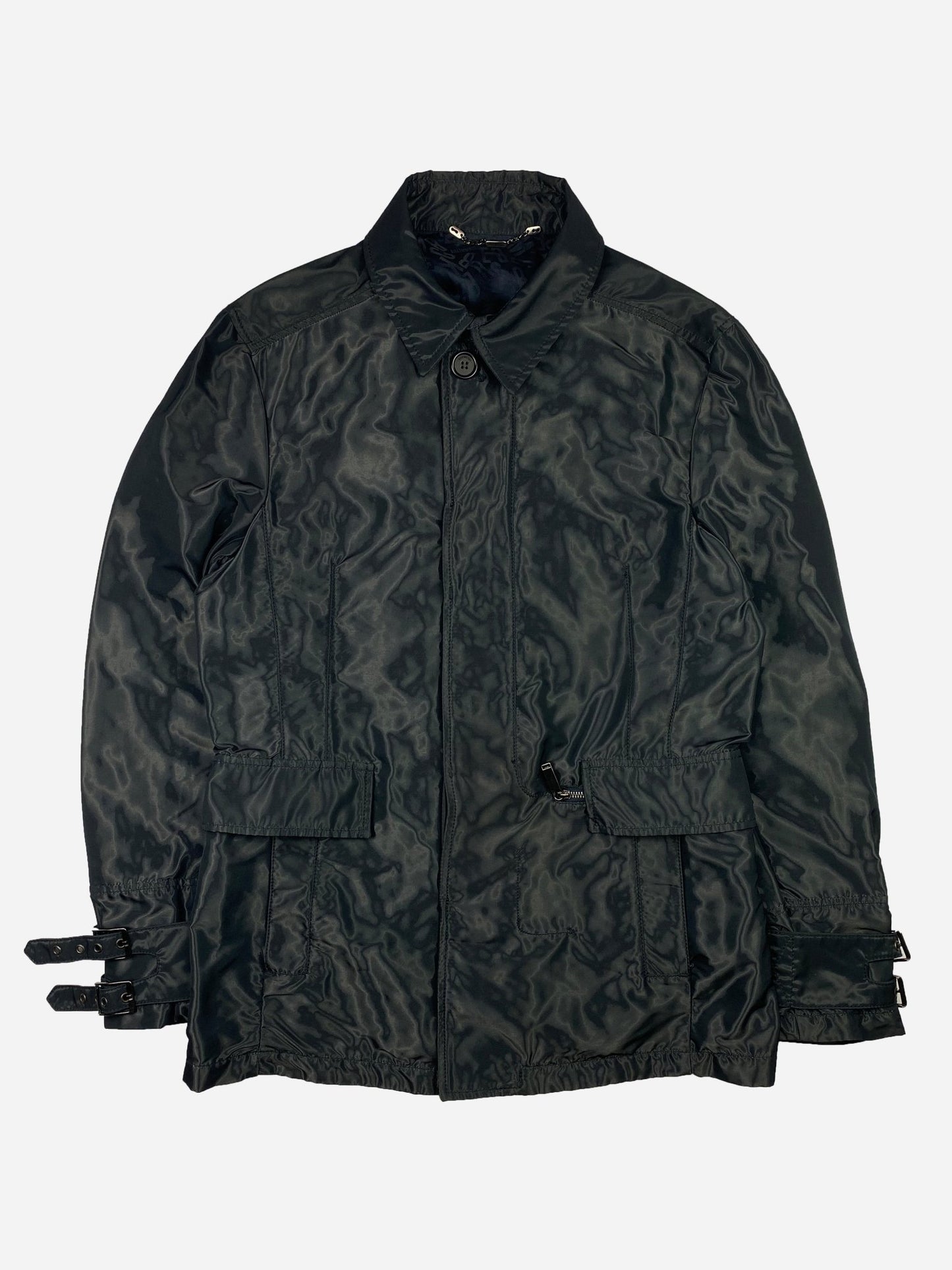 DIRK BIKKEMBERGS F/W 2008 LIQUID NYLON JACKET. (50 / M) - SEVENUES.