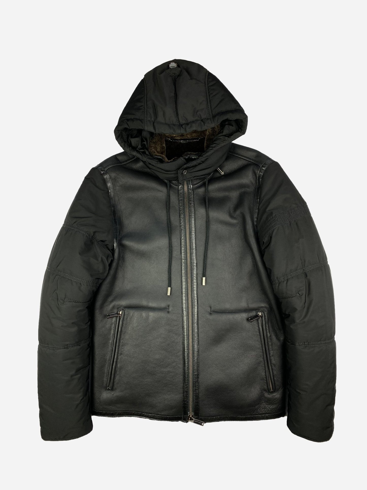 DIRK BIKKEMBERGS F/W 2010 SHEEPSKIN HYBRID JACKET. (50 / M) - SEVENUES.