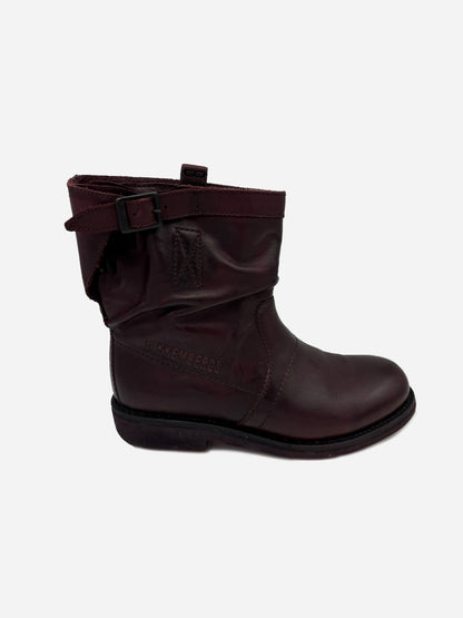 DIRK BIKKEMBERGS SLOUCHY ANKLE BOOTS. (38) - SEVENUES.