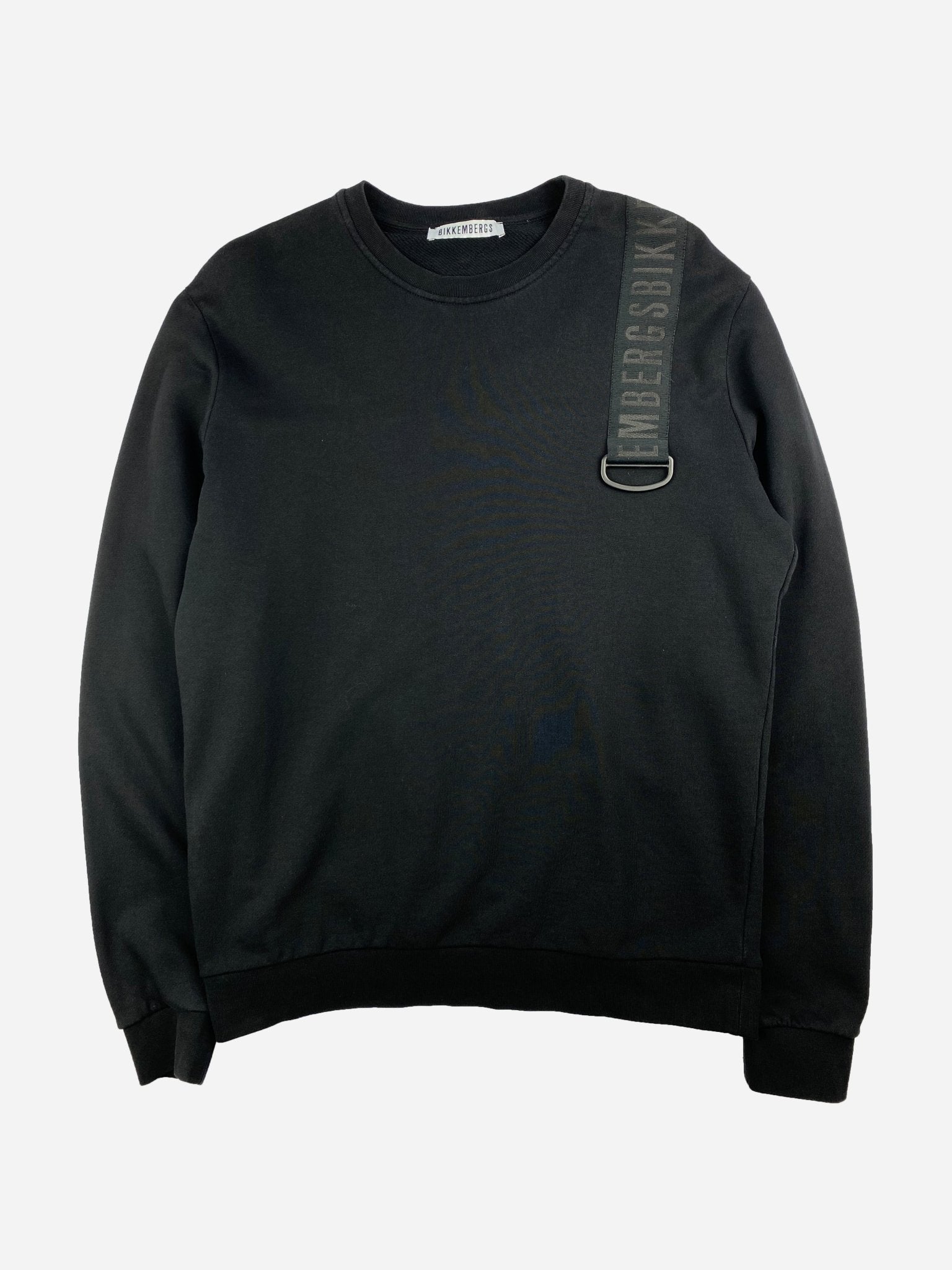 DIRK BIKKEMBERGS TAPE LOGO SWEATER. (L) - SEVENUES.