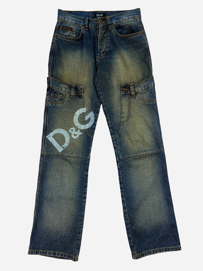 DOLCE & GABBANA 1990's DOUBLE WAIST DENIM. (30/32)