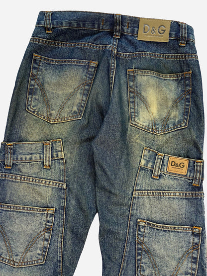 DOLCE & GABBANA 1990's DOUBLE WAIST DENIM. (30/32)