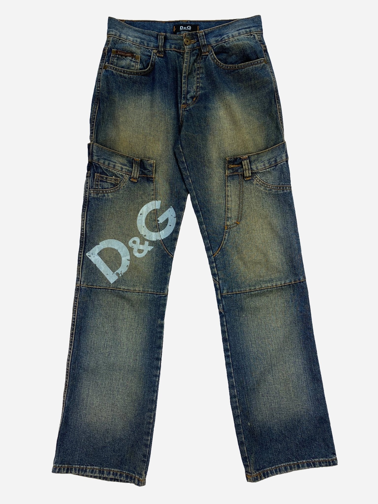 Jeans Donna D&G Dolce E Gabbana BASIC Dark Risciacquo Vintage Anni 2000, 100% Cotone