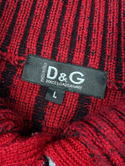 DOLCE & GABBANA 2000's RIBBED KNITWEAR JUMPER. (L) - SEVENUES.