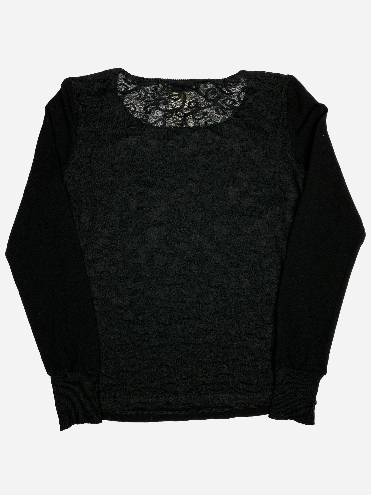 DOLCE & GABBANA 90's VISCOSE MESH LONGSLEEVE. (42 / L) - SEVENUES.