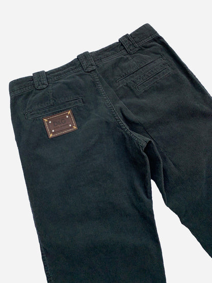 DOLCE & GABBANA ARCHIVE CORDUROY CARGO PANTS BLACK. (S) - SEVENUES.