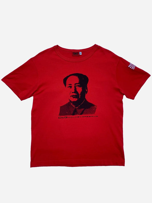 DOLCE & GABBANA MAO ZEDONG T - SHIRT. (50 / M) - SEVENUES.