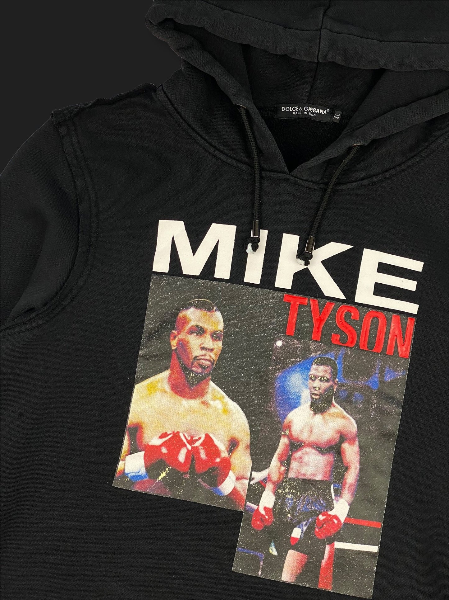 DOLCE & GABBANA 'MIKE TYSON' HOODED SWEATSHIRT. (XL) - SEVENUES.