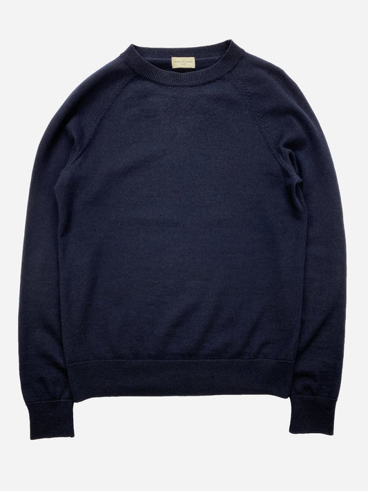 DRIES VAN NOTEN ELBOW PATCH WOOL JUMPER. (S) - SEVENUES.