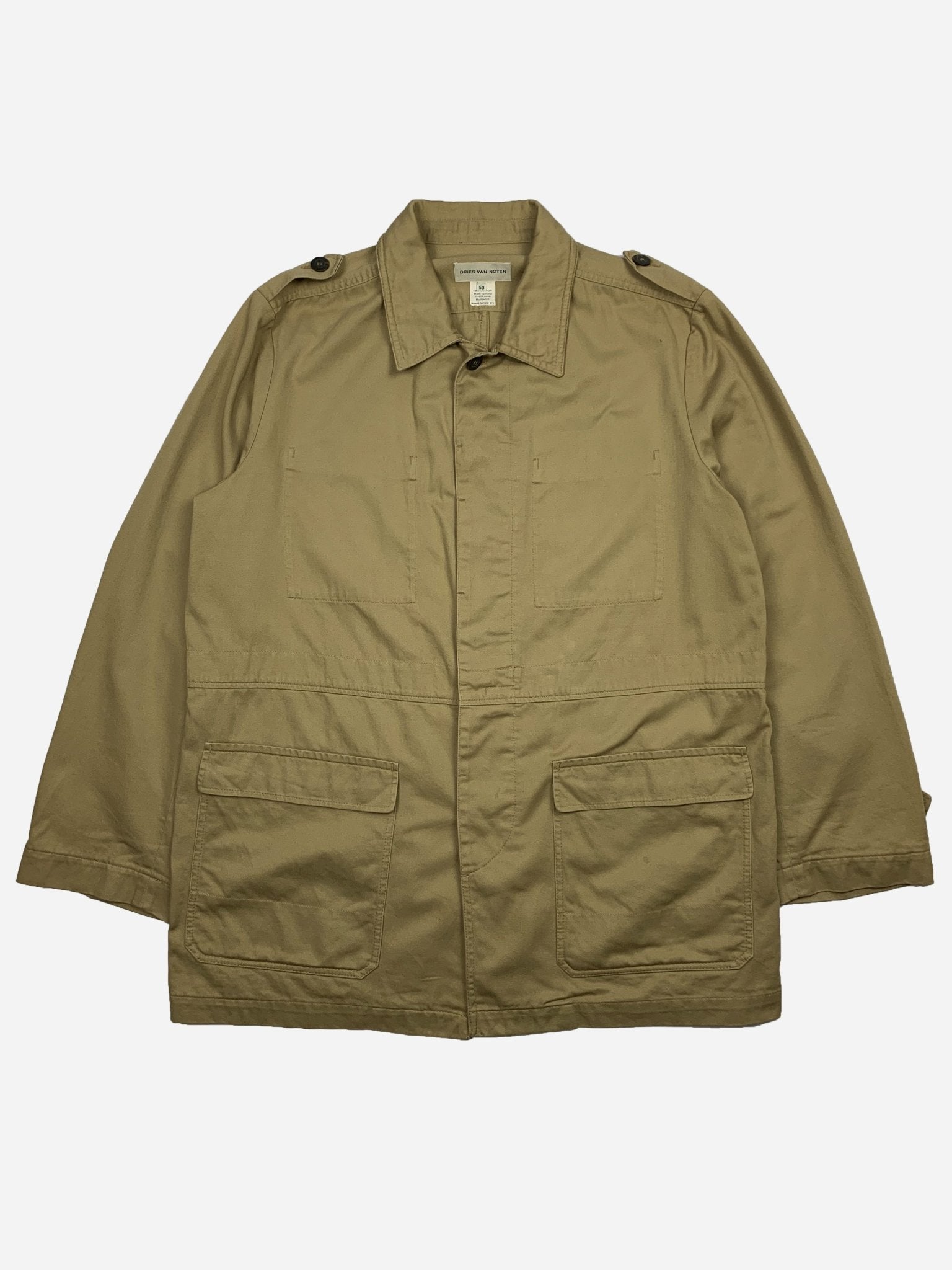 DRIES VAN NOTEN F/W 2006 COTTON TWILL FIELD JACKET. (50 / M) - SEVENUES.