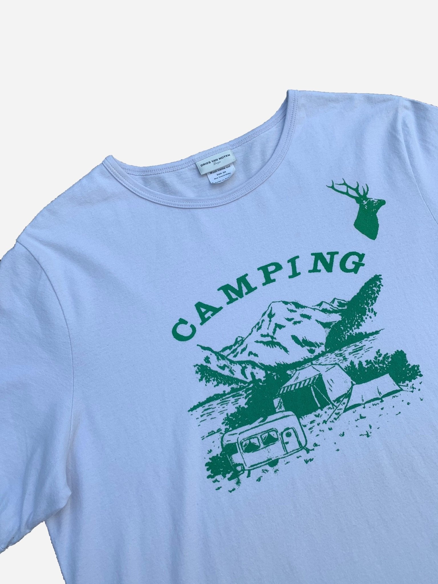 DRIES VAN NOTEN S/S 2019 'CAMPING' T - SHIRT. (L) - SEVENUES.