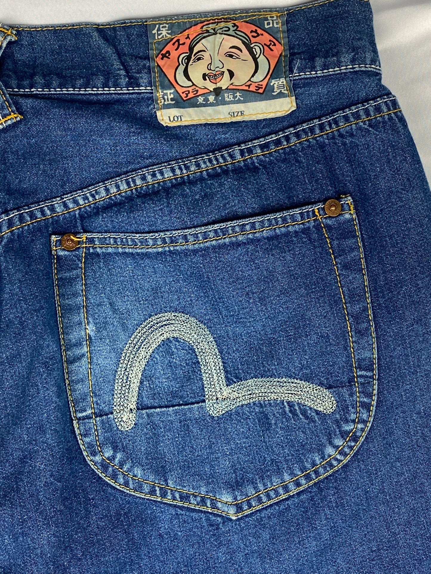 EVISU GENES SEAGULL EMBROIDERY DENIM. (34)