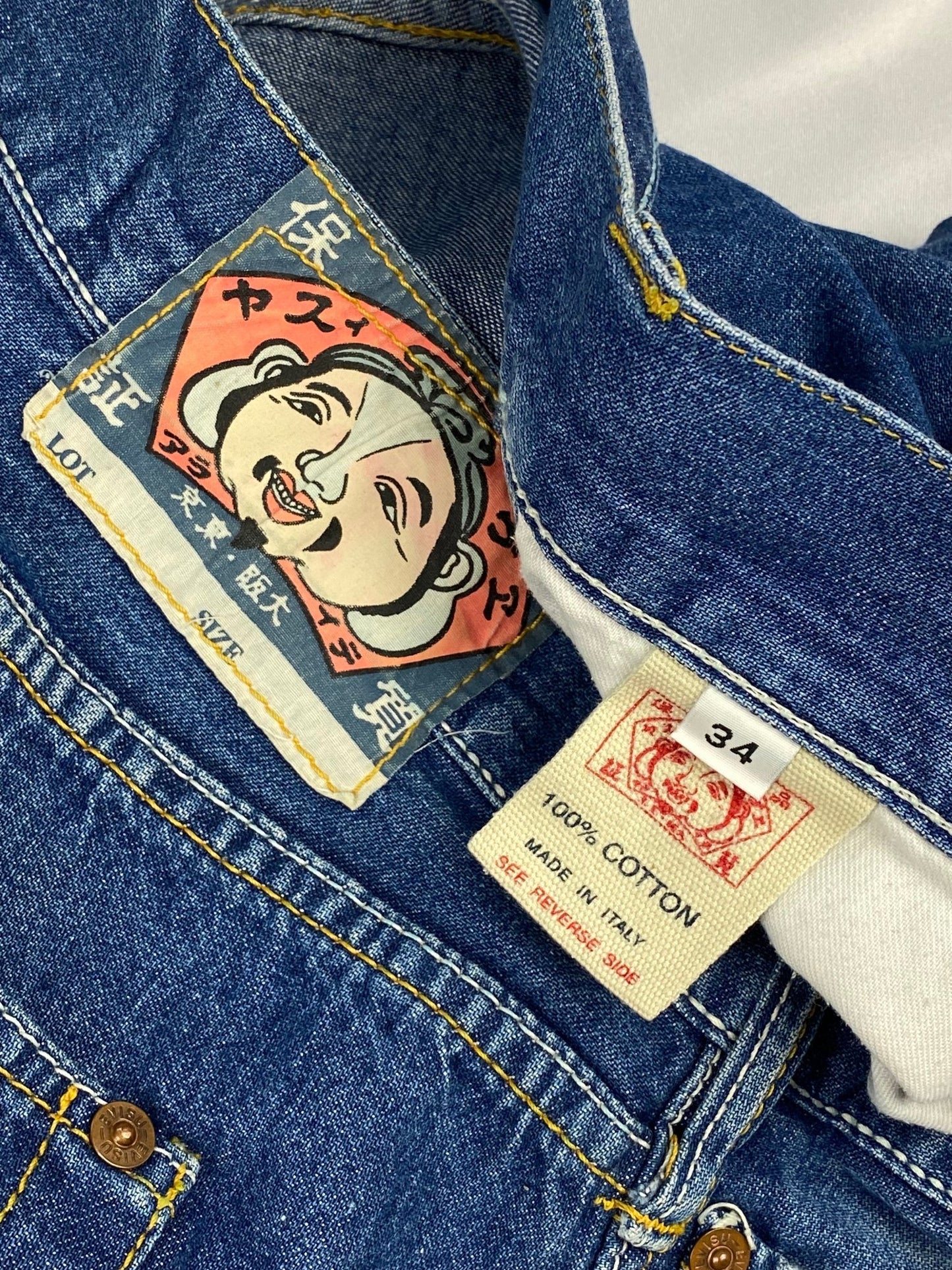 EVISU GENES SEAGULL EMBROIDERY DENIM. (34) - SEVENUES.