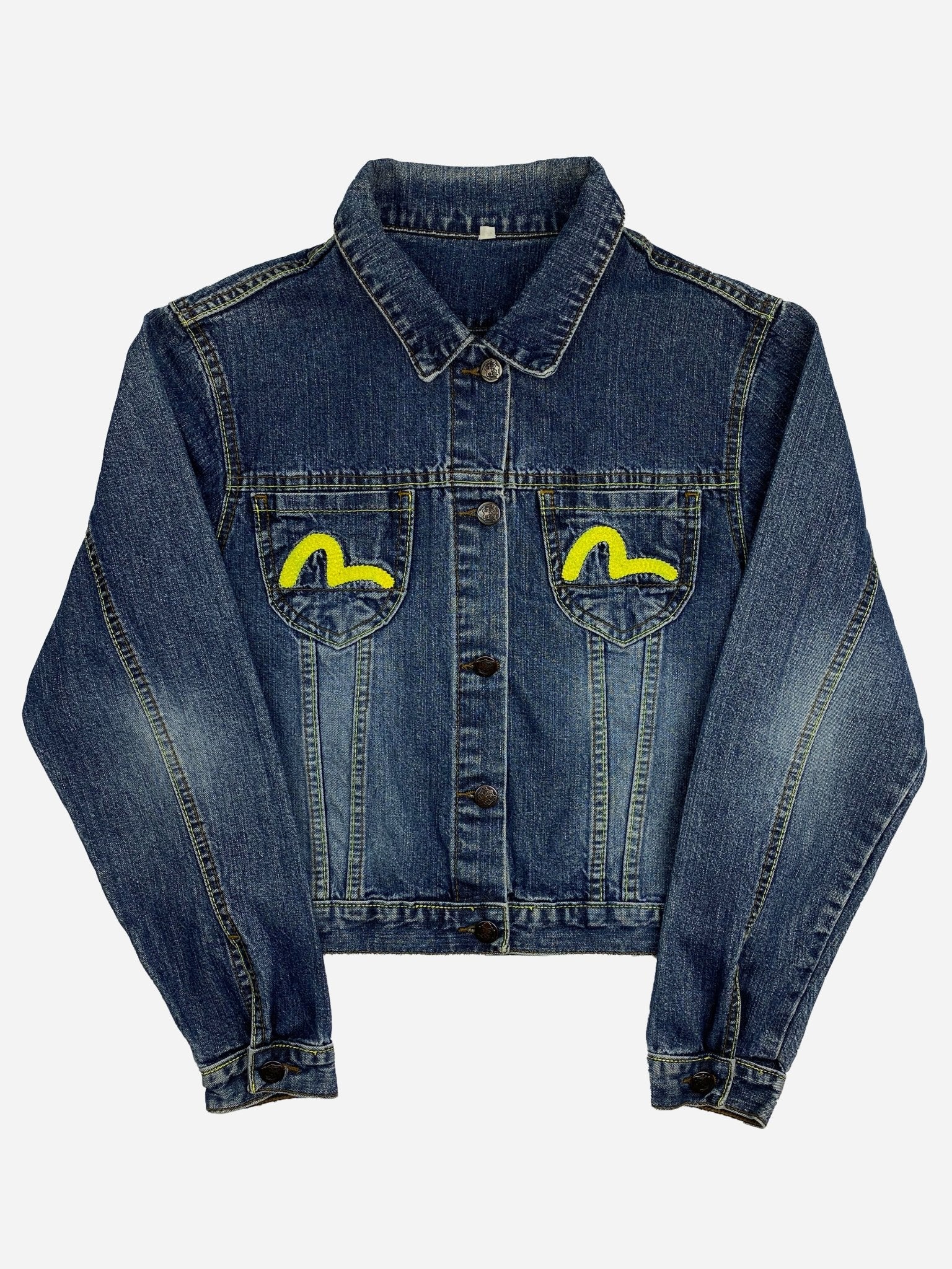 EVISU GENES SEAGULL EMBROIDERY DENIM JACKET. (S) - SEVENUES.