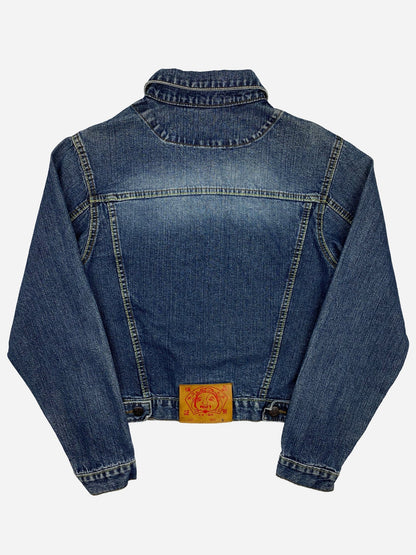 EVISU GENES SEAGULL EMBROIDERY DENIM JACKET. (S) - SEVENUES.