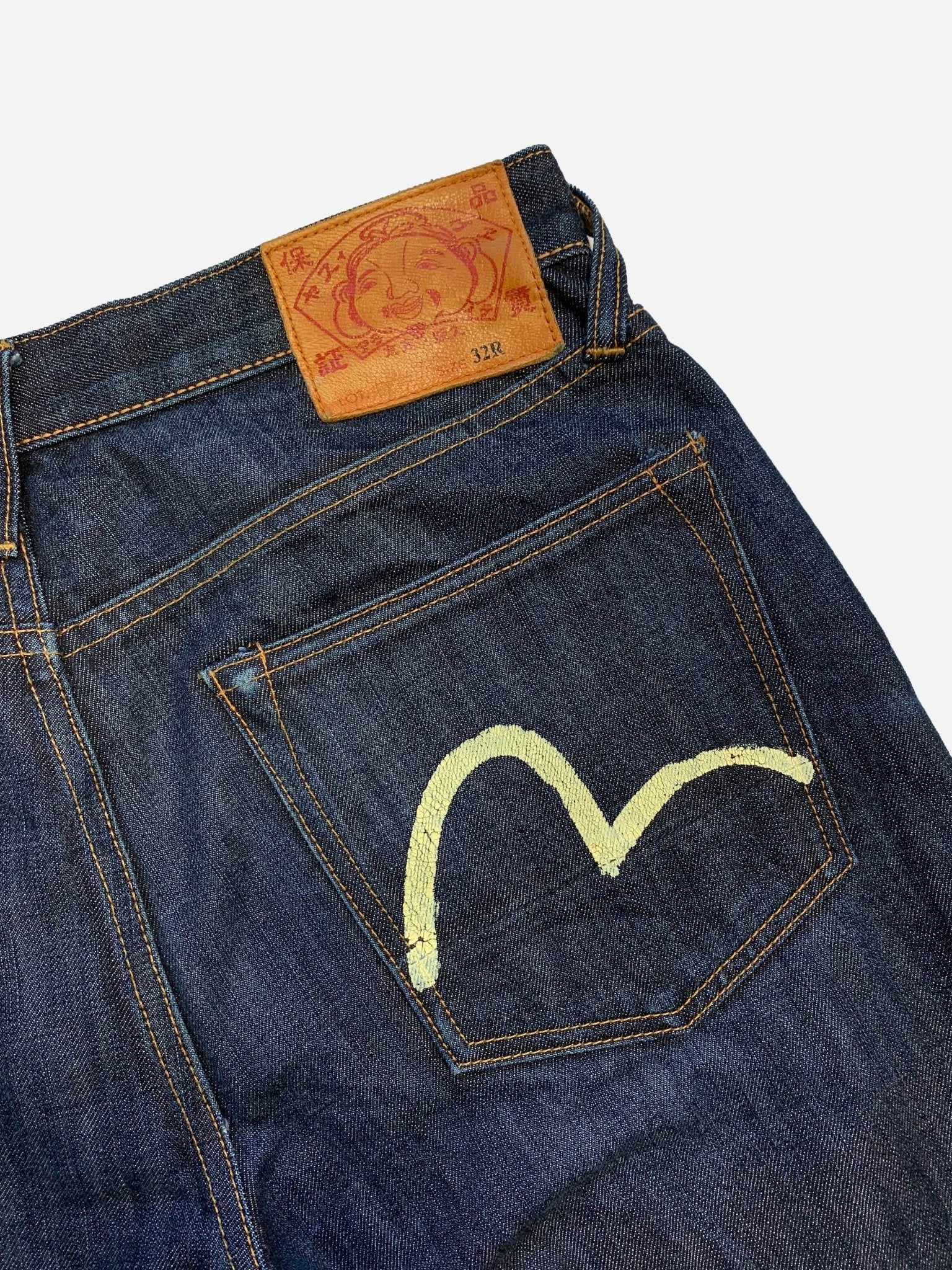 EVISU GENES SEAGULL INDIGO DENIM. (32) - SEVENUES.