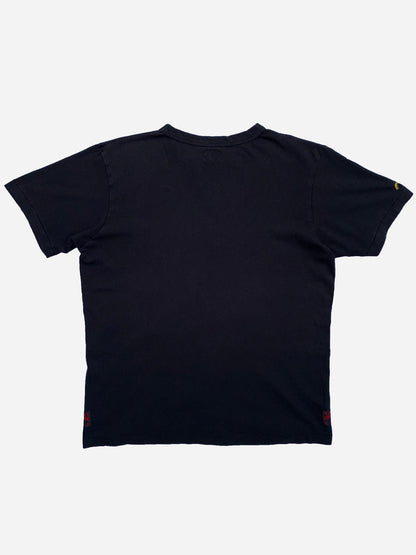 EVISU HERITAGE SINGLE STITCH LOGO T - SHIRT. (L) - SEVENUES.