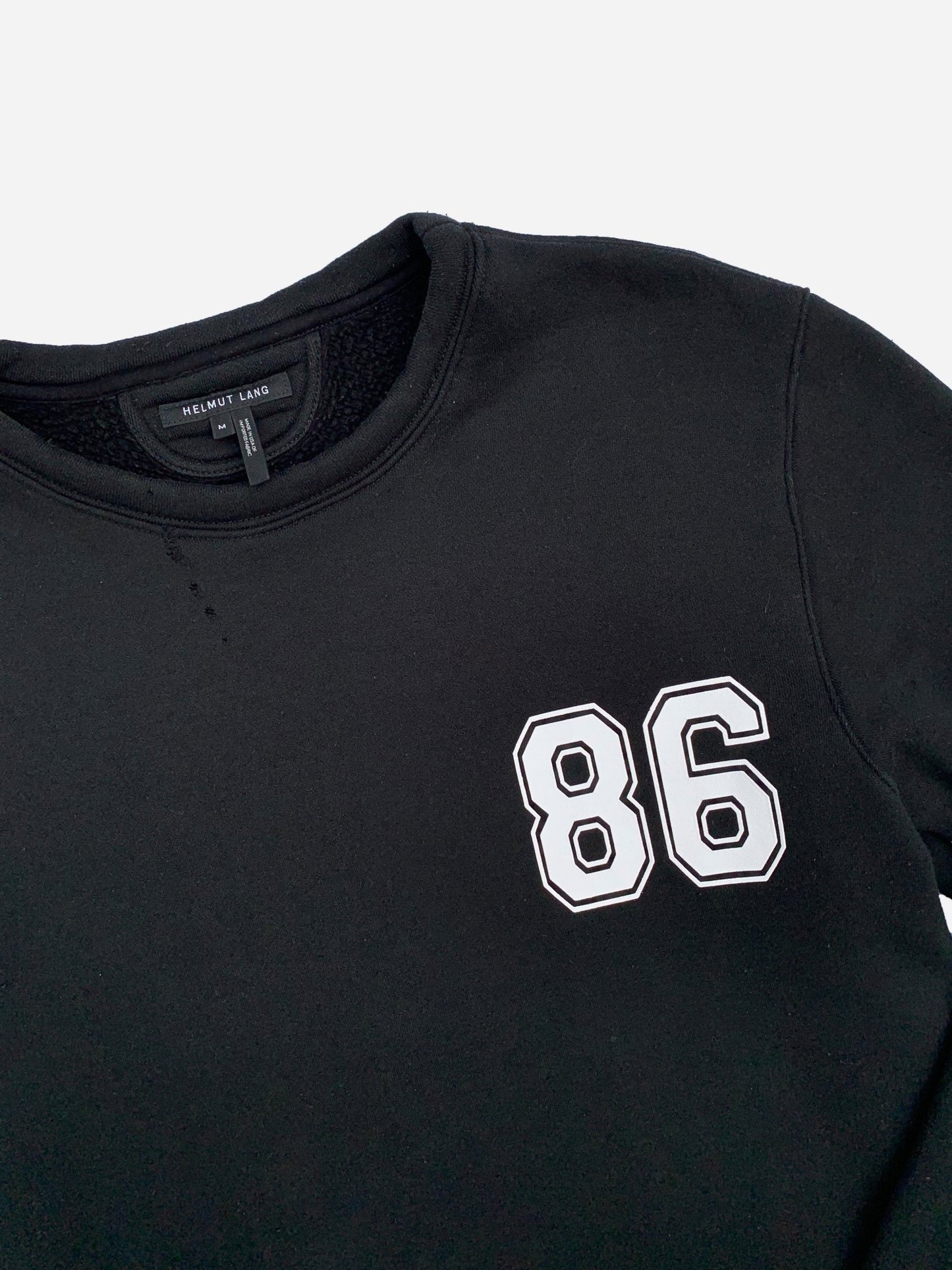 HELMUT LANG '86' OVERSIZED VARSITY SWEATSHIRT. (M) - SEVENUES.