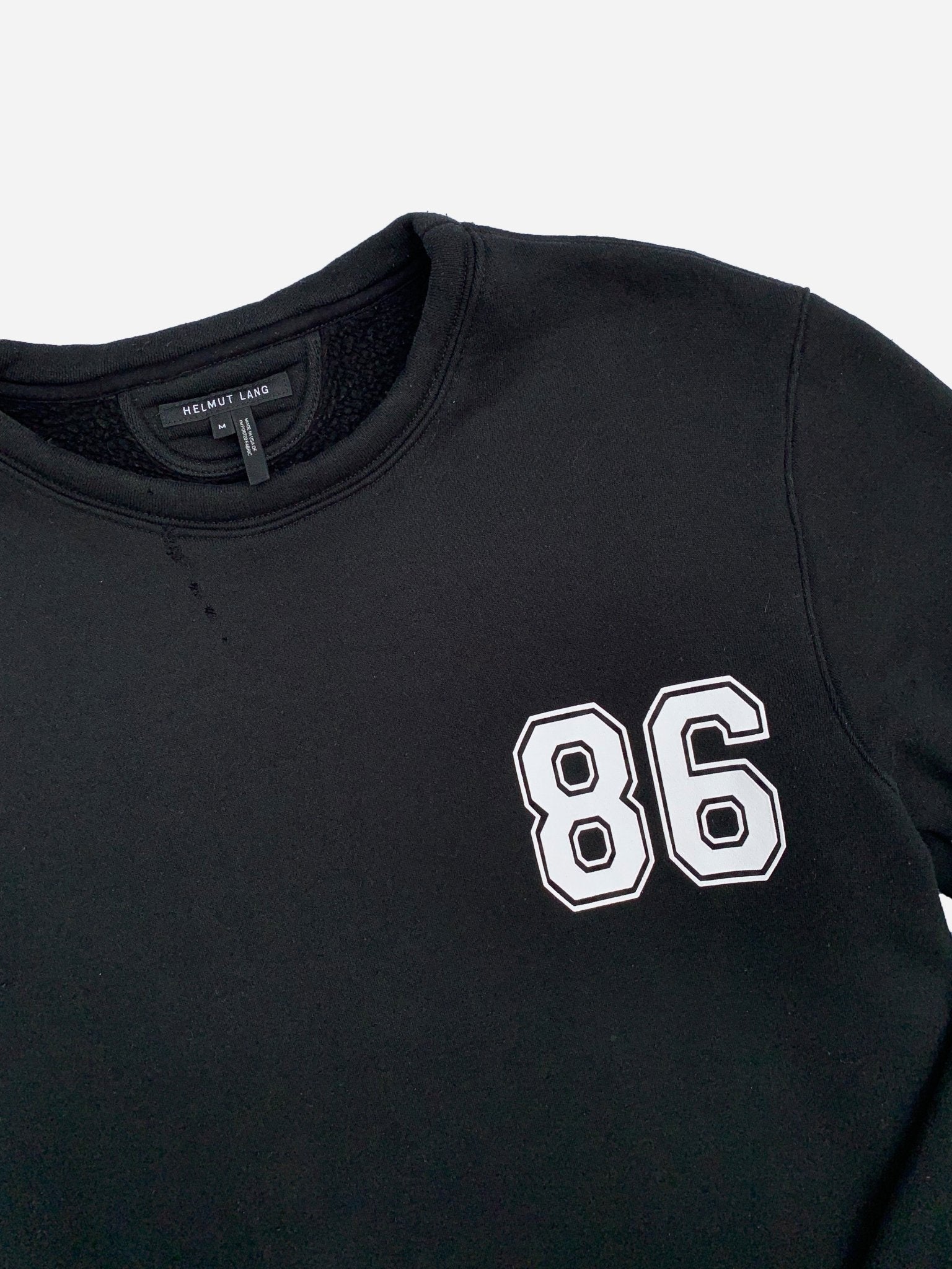 HELMUT LANG '86' OVERSIZED VARSITY SWEATSHIRT. (M) - SEVENUES.