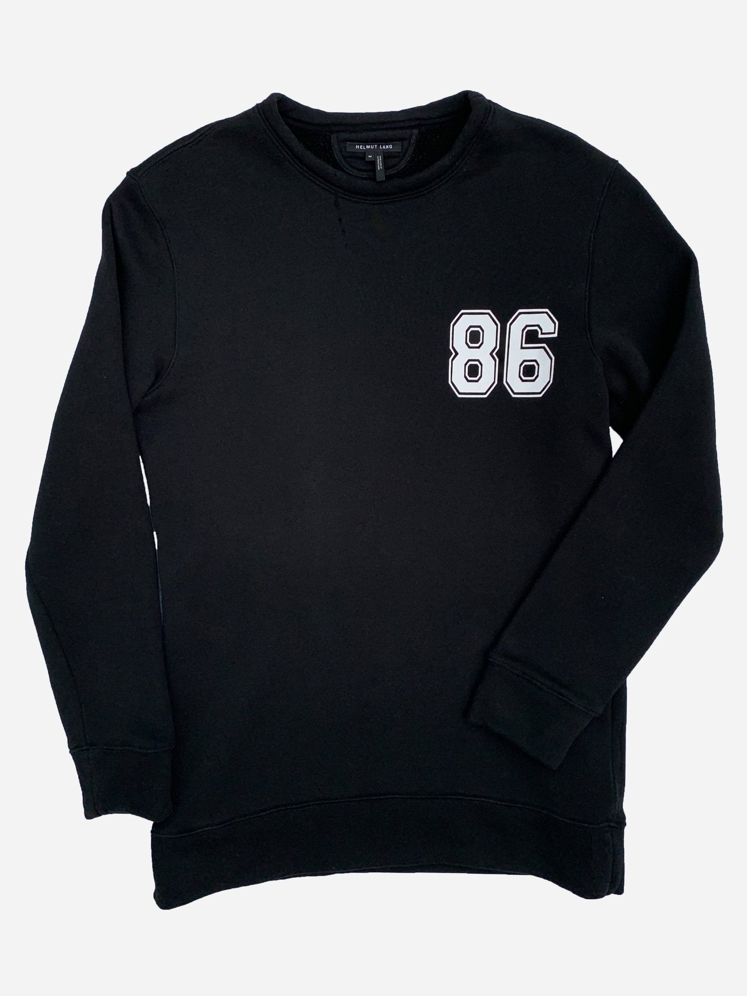 HELMUT LANG '86' OVERSIZED VARSITY SWEATSHIRT. (M) - SEVENUES.