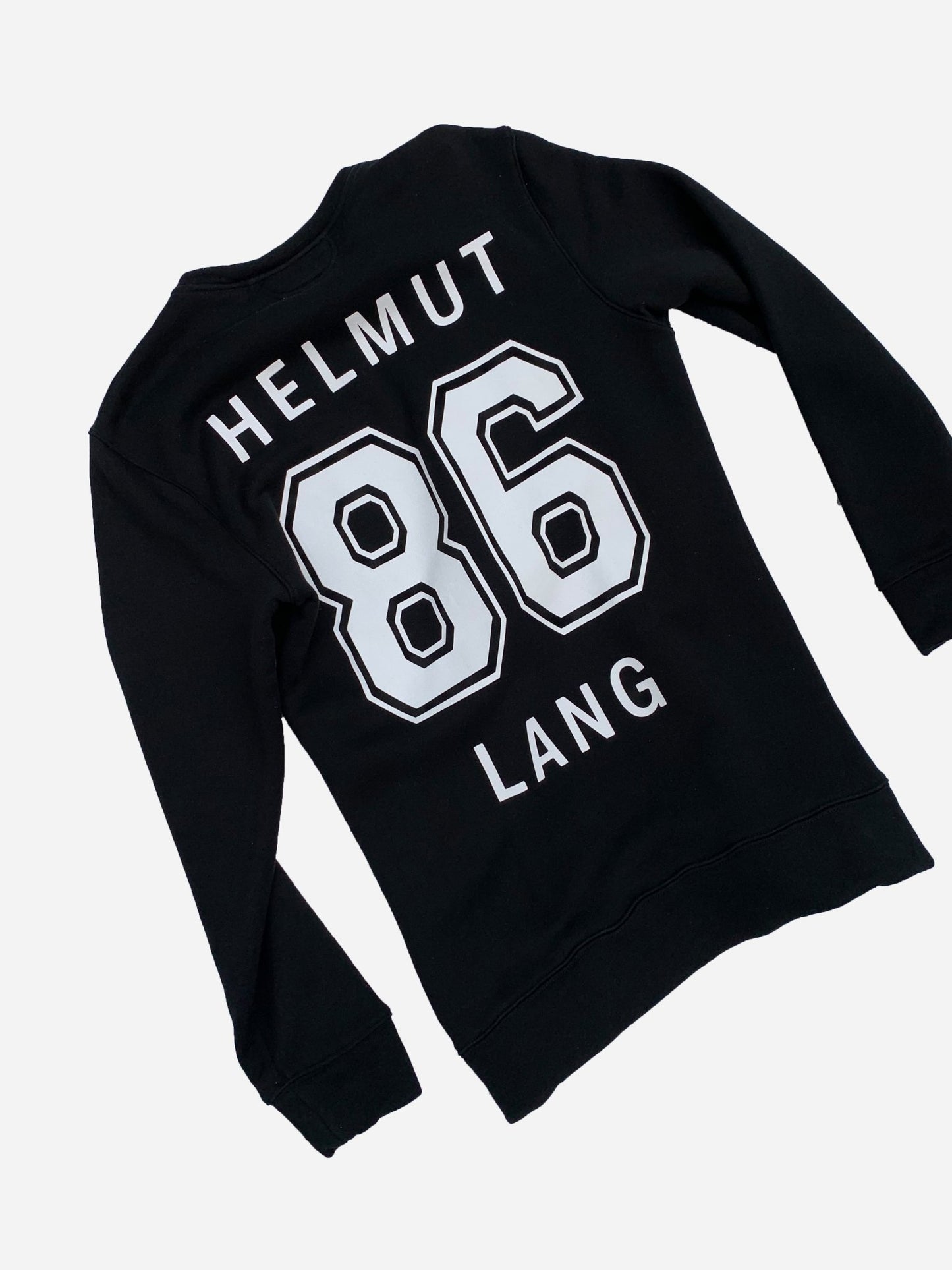 HELMUT LANG '86' OVERSIZED VARSITY SWEATSHIRT. (M) - SEVENUES.