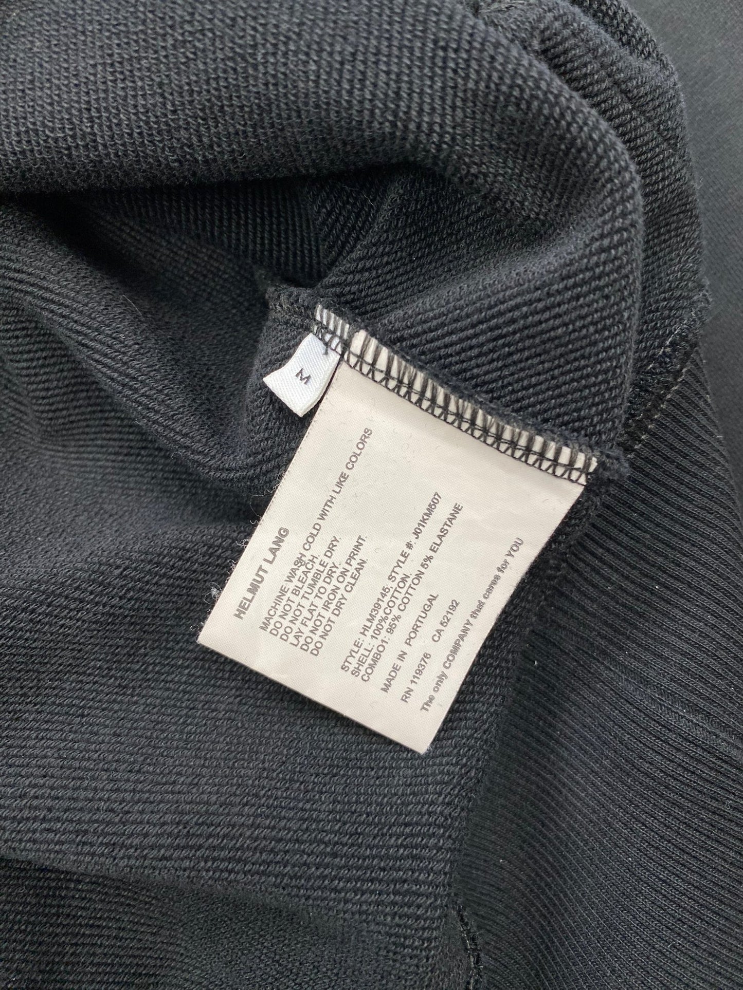 HELMUT LANG 'AS THE WORLD TURNS' HOODED SWEATSHIRT. (M) - SEVENUES.