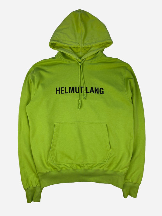 HELMUT LANG GREEN CORE HOODED SWEATSHIRT. (L) - SEVENUES.