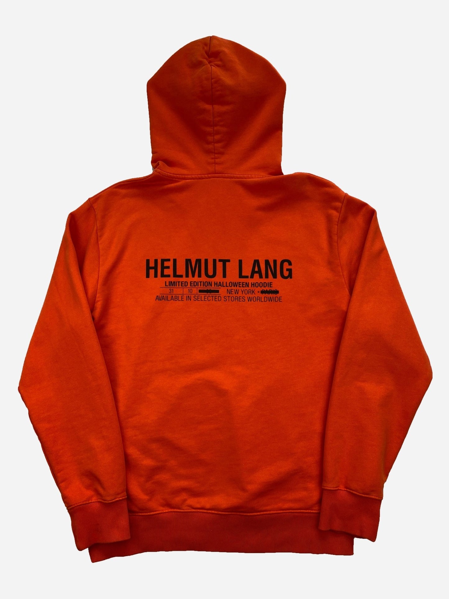 HELMUT LANG 'HALLOWEEN' GRAPHIC PRINT HOODIE. (L) - SEVENUES.