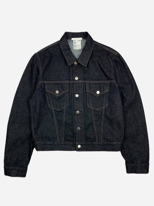 HELMUT LANG INDIGO TRUCKER DENIM JACKET. (L) - SEVENUES.