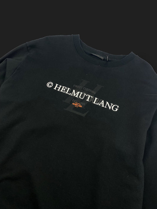 HELMUT LANG MULTILOGO CREWNECK SWEATSHIRT. (L) - SEVENUES.