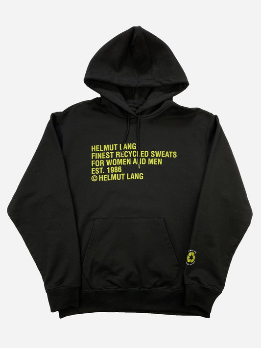 HELMUT LANG 'RECYCLED' HOODED SWEATSHIRT. (L) - SEVENUES.