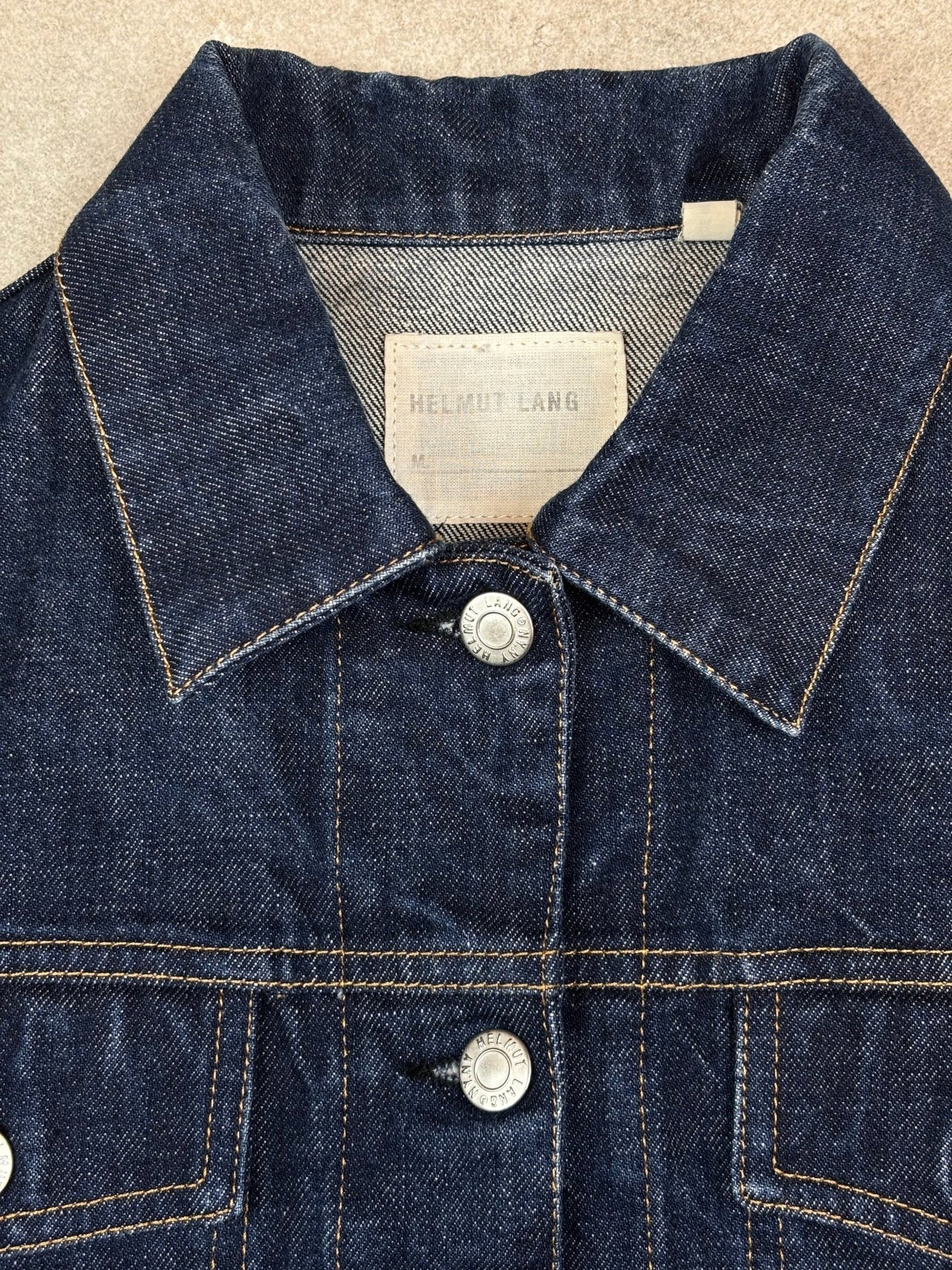 HELMUT LANG S/S 1998 INDIGO DENIM JACKET. (40 / M) - SEVENUES.